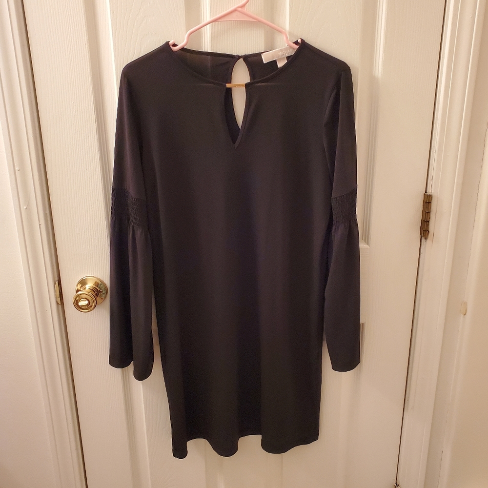 Michael Kors‎ black dress. Small. Bell sleeves. Like new. Stretchy.